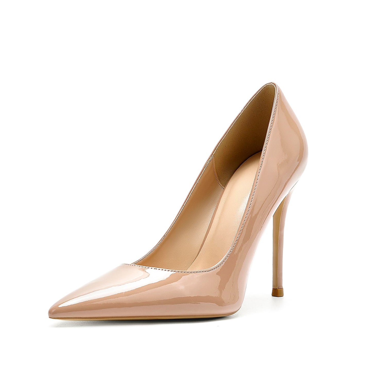 Women's 4 Inch Pumps Sexy Poined Toe High Heels, Wedding Dress Party Stiletto Shoes Slip on Pumps