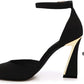 Women's Pumps, Pointed Closed Toe Heels, Buckle Ankle Strap D'Orsay Heeled Sandals