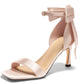 Womens Bow Tie High Heels One Strap Heeled Sandals Sexy Stiletto Open Toe Wedding Bride Shoes