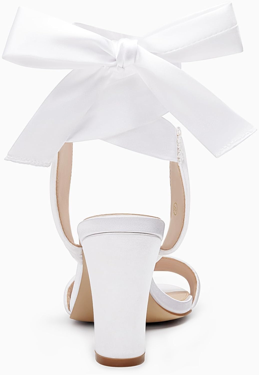 Womens Strappy High Heels Chunky Heeled Sandals Bow Tie Lace Up Open Toe Pumps Dress Wedding Comfortable Shoes
