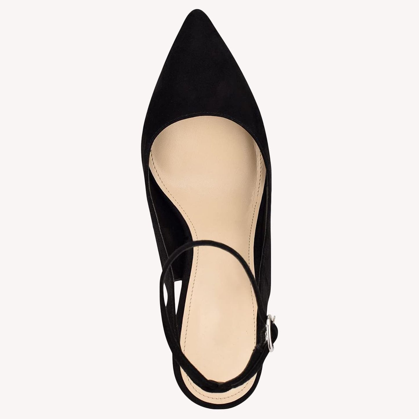 Womens Closed Toe Ankle Strap Heels Pointed Toe Pumps Shoes Slingback High Heel Wedding Dress Shoes