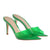 Women'S Clear Pointed Open Toe Stiletto Heel Slide Sandals Fashion Sexy Slip On Transparent Strap High Heels Mules Summer Backless Party Wedding Prom Dress Shoes