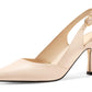 Lady's slanted platform high-heeled cat-heel dress tieless floor-length wedding shoes without heels and with no heel section, made of leather.