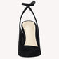Womens Closed Toe Ankle Strap Heels Pointed Toe Pumps Shoes Slingback High Heel Wedding Dress Shoes