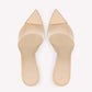 Women'S Clear Pointed Open Toe Stiletto Heel Slide Sandals Fashion Sexy Slip On Transparent Strap High Heels Mules Summer Backless Party Wedding Prom Dress Shoes