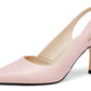 Lady's slanted platform high-heeled cat-heel dress tieless floor-length wedding shoes without heels and with no heel section, made of leather.