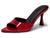 Womens Heeled Mules Pointed Peep Toe High Heels Slip On Backless Mule Sandals Dress Shoes