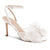 Womens Bow Tie Heels Sandals Slingback Peep Toe Wedding Heels Mesh High Stiletto Heel Summer Cute Wedding Bridal Shoes