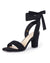 Womens Strappy High Heels Chunky Heeled Sandals Bow Tie Lace Up Open Toe Pumps Dress Wedding Comfortable Shoes