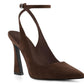 Womens Closed Toe Ankle Strap Heels Pointed Toe Pumps Shoes Slingback High Heel Wedding Dress Shoes