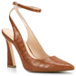 Womens Closed Toe Ankle Strap Heels Pointed Toe Pumps Shoes Slingback High Heel Wedding Dress Shoes