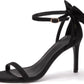 Womens Ankle Strap High Heels Open Toe Stiletto Bow Tie Knot Heeled Sandals Fashion Wedding Dress Pump Shoes