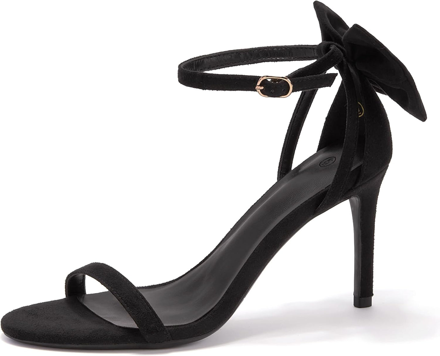 Womens Ankle Strap High Heels Open Toe Stiletto Bow Tie Knot Heeled Sandals Fashion Wedding Dress Pump Shoes