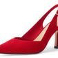 Lady's slanted platform high-heeled cat-heel dress tieless floor-length wedding shoes without heels and with no heel section, made of leather.