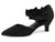 Women's low-heeled open-toe dress shoes, comfortable closed-toe flower-decorated flat-heeled ballroom pumps, suitable for formal occasions.