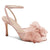 Womens Bow Tie Heels Sandals Slingback Peep Toe Wedding Heels Mesh High Stiletto Heel Summer Cute Wedding Bridal Shoes