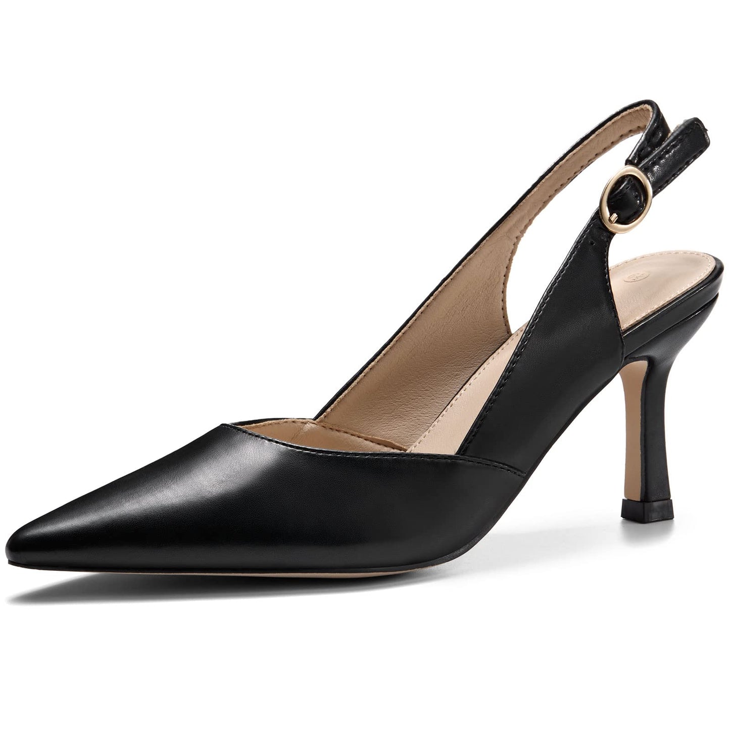 Lady's slanted platform high-heeled cat-heel dress tieless floor-length wedding shoes without heels and with no heel section, made of leather.