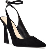 Womens Closed Toe Ankle Strap Heels Pointed Toe Pumps Shoes Slingback High Heel Wedding Dress Shoes