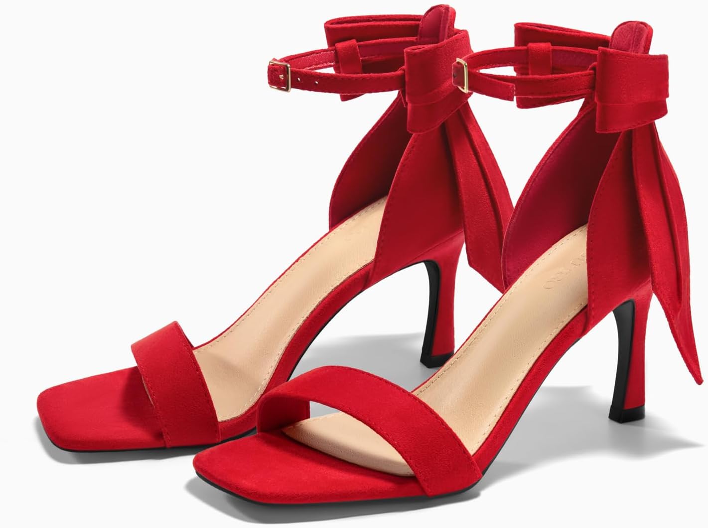 Womens Bow Tie High Heels One Strap Heeled Sandals Sexy Stiletto Open Toe Wedding Bride Shoes