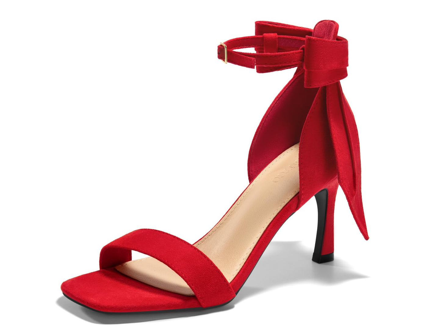 Womens Bow Tie High Heels One Strap Heeled Sandals Sexy Stiletto Open Toe Wedding Bride Shoes