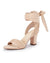 Womens Strappy High Heels Chunky Heeled Sandals Bow Tie Lace Up Open Toe Pumps Dress Wedding Comfortable Shoes