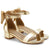 Girl's Bow Tie Heeled Sandals Open Toe Chunky Low Heel Rhinestone Princess Dress Shoes
