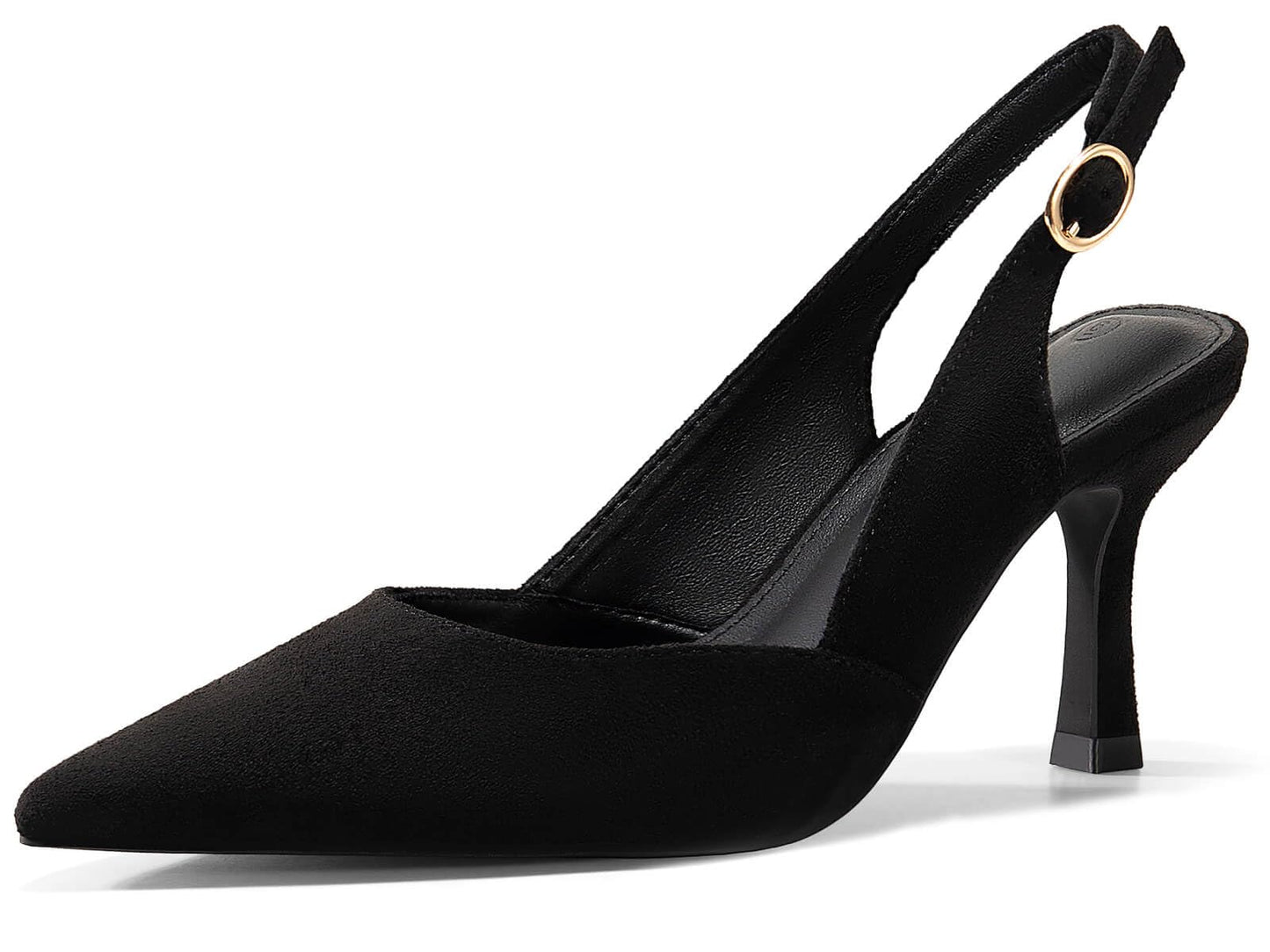 Lady's slanted platform high-heeled cat-heel dress tieless floor-length wedding shoes without heels and with no heel section, made of leather.
