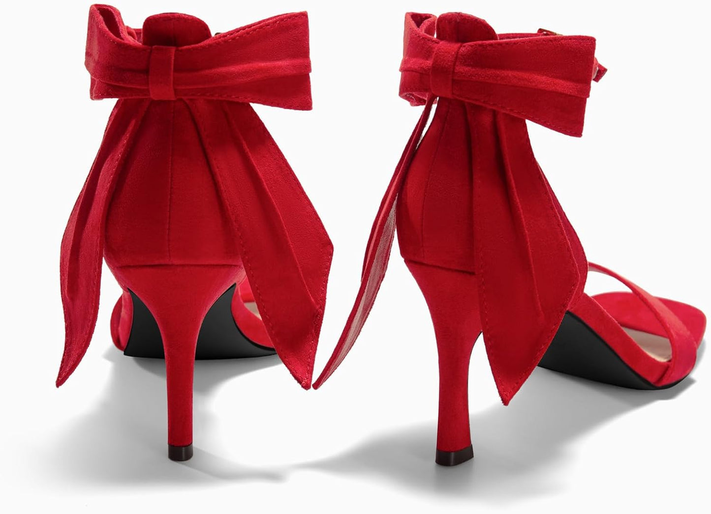 Womens Bow Tie High Heels One Strap Heeled Sandals Sexy Stiletto Open Toe Wedding Bride Shoes
