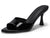Womens Heeled Mules Pointed Peep Toe High Heels Slip On Backless Mule Sandals Dress Shoes