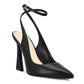 Womens Closed Toe Ankle Strap Heels Pointed Toe Pumps Shoes Slingback High Heel Wedding Dress Shoes