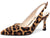 Lady's slanted platform high-heeled cat-heel dress tieless floor-length wedding shoes without heels and with no heel section, made of leather.
