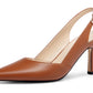 Lady's slanted platform high-heeled cat-heel dress tieless floor-length wedding shoes without heels and with no heel section, made of leather.