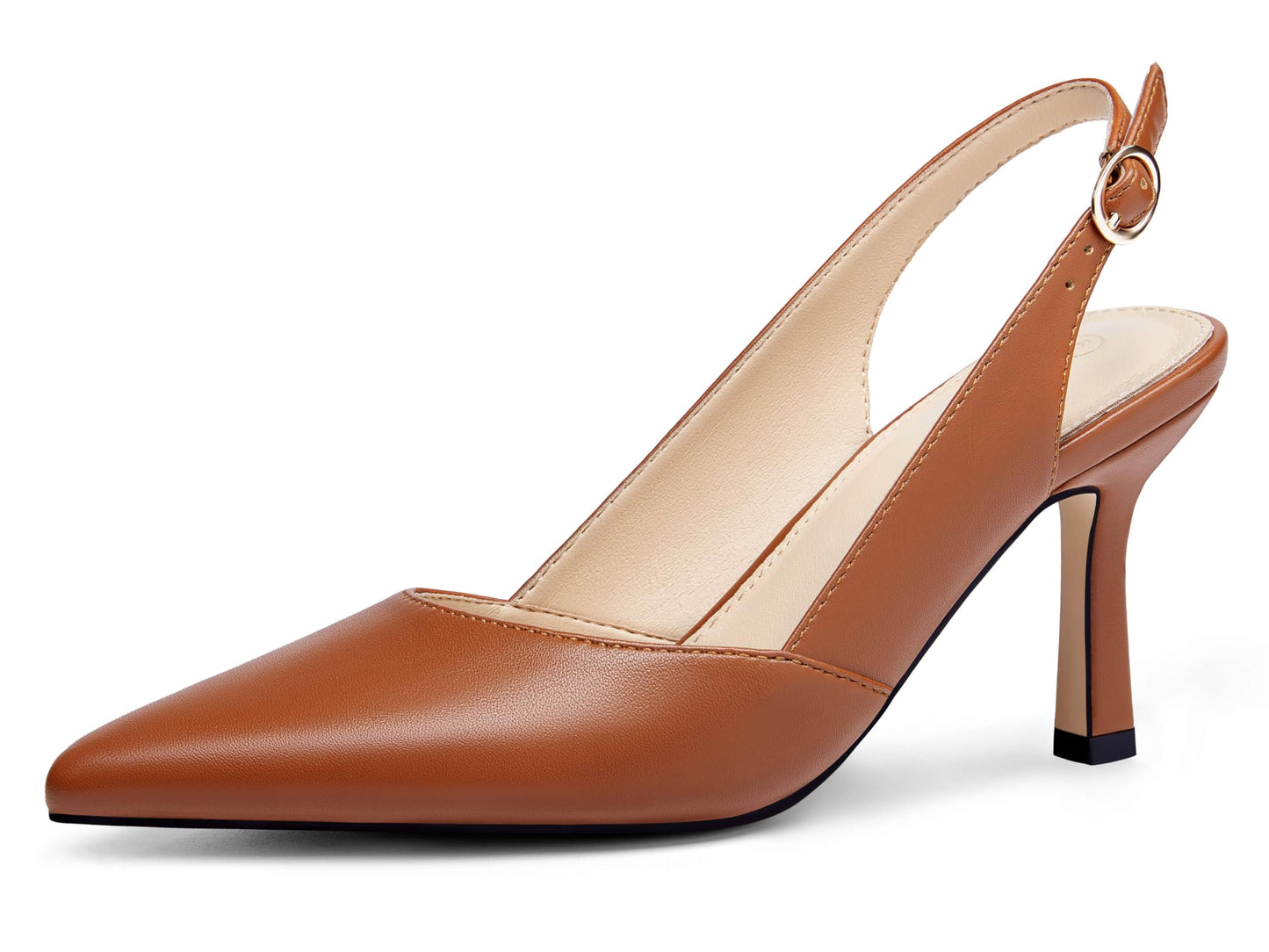 Lady's slanted platform high-heeled cat-heel dress tieless floor-length wedding shoes without heels and with no heel section, made of leather.