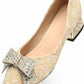 Women's Low Block Chunky Heels Pumps Shoes Comfortable Ladies Dress Shoes Low Heel Pumps