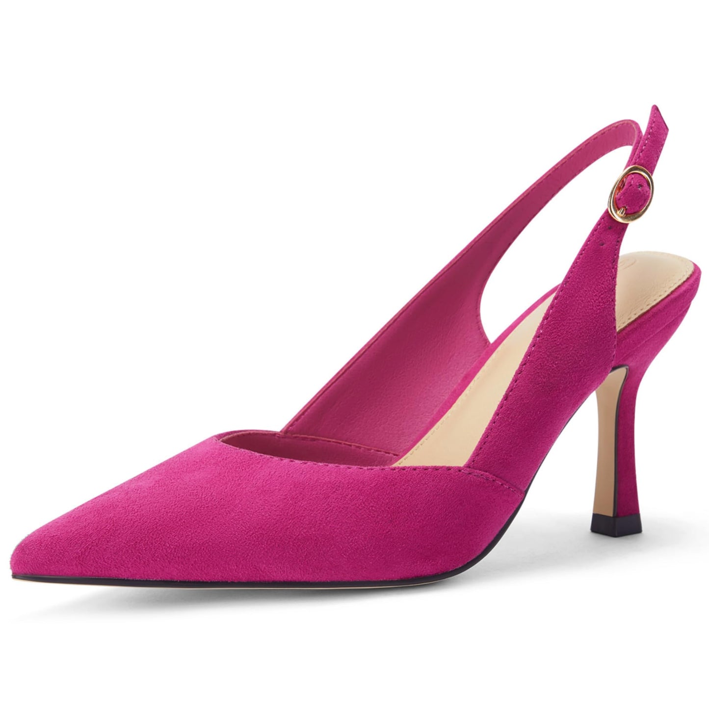 Lady's slanted platform high-heeled cat-heel dress tieless floor-length wedding shoes without heels and with no heel section, made of leather.