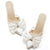Womens Bow Heels Mules Pointed Closed Toe Sandals Rhinestone Satin Backless Wedding Shoes