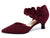 Women's low-heeled open-toe dress shoes, comfortable closed-toe flower-decorated flat-heeled ballroom pumps, suitable for formal occasions.