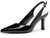 Lady's slanted platform high-heeled cat-heel dress tieless floor-length wedding shoes without heels and with no heel section, made of leather.