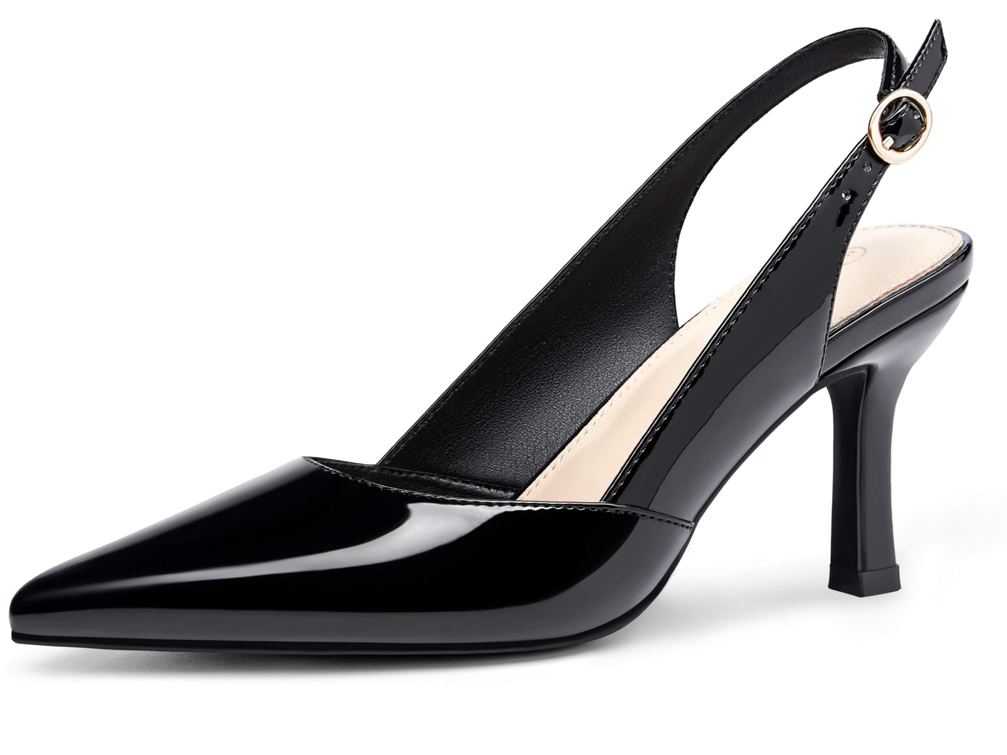 Lady's slanted platform high-heeled cat-heel dress tieless floor-length wedding shoes without heels and with no heel section, made of leather.
