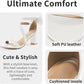 Reimferce Comfortable Block Heels for Women: 3.14" Stable Walk for Confidence on Wedding - Elegant Bow Ankle Strap & Cushioned Insole for Bride & Bridesmaids