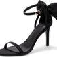 Womens Ankle Strap High Heels Open Toe Stiletto Bow Tie Knot Heeled Sandals Fashion Wedding Dress Pump Shoes