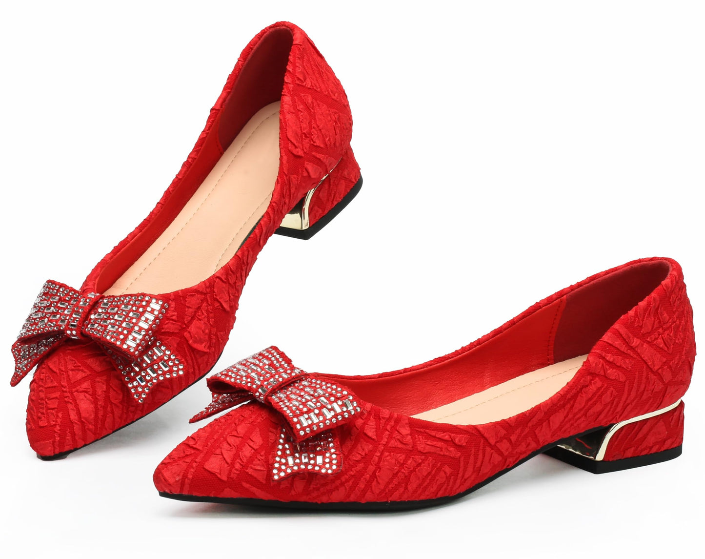 Women's Low Block Chunky Heels Pumps Shoes Comfortable Ladies Dress Shoes Low Heel Pumps