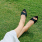 Womens Heeled Mules Pointed Peep Toe High Heels Slip On Backless Mule Sandals Dress Shoes