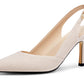 Lady's slanted platform high-heeled cat-heel dress tieless floor-length wedding shoes without heels and with no heel section, made of leather.