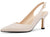 Lady's slanted platform high-heeled cat-heel dress tieless floor-length wedding shoes without heels and with no heel section, made of leather.