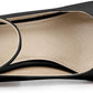 Lady's round-toed cone-shaped platform high-heeled shoes